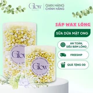 Sáp Wax Lông Nóng Sữa Dừa Mật Ong Siêu Bám Lông GLOWWAXING Thân Thiện Với Làn Da, Hương Thơm Sữa Dừa Nhẹ Nhàng CHE TÊN