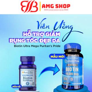 Viên uống giúp mọc tóc, giảm rụng tóc Puritan's Pride Ultra Mega Biotin 10000 mcg 100 viên của Mỹ