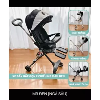 Xe đẩy du lịch M8 - M9 phiên bản nâng cấp, mẫu mới nhất ( 2 chiều ) gấp gọn cao cấp chính hãng