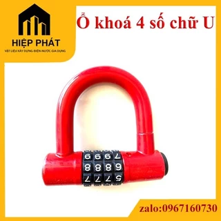 Ổ khoá 4 số chữ U, ổ khoá số loại cao cấp đam bảo tính an toàn, bảo mật cao