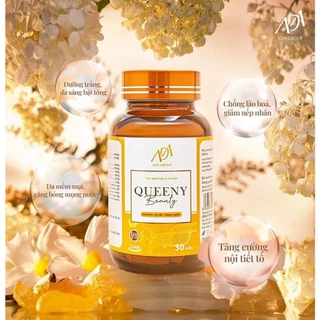 Viên Uống Cân Bằng Nội Tiết Tố Nữ Queeny Beauty ADA Group Hộp 30 Viên