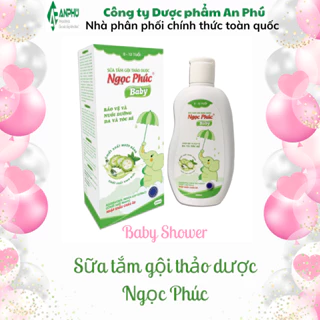 Sữa tắm gội thảo dược Ngọc Phúc - Ngừa rôm sảy, mụn nhọt, hăm, ngứa Trẻ sơ sinh & Trẻ nhỏ, Lành tính