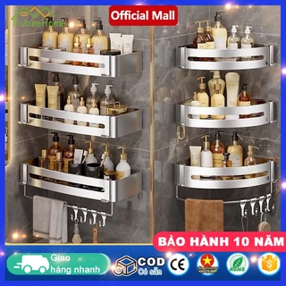 FHM Kệ góc phòng tắm Thép không gỉ phòng tắm inox304 Square Rack Tải trọng siêu mạnh Chiều cao đa lớp Cài đặt ngẫu nhiên