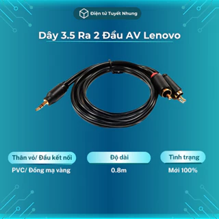 Dây Audio 3.5 Ra Hoa Sen Chính Hãng Lenovo - Dây 3.5 Ra Hoa Sen Giá Tốt, Lỗi 1 Đổi 1 Trong 7 Ngày