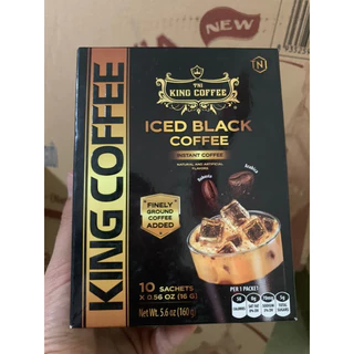 CÀ PHÊ HOÀ TAN ĐEN ĐÁ KING COFFEE ( hộp 10 gói)