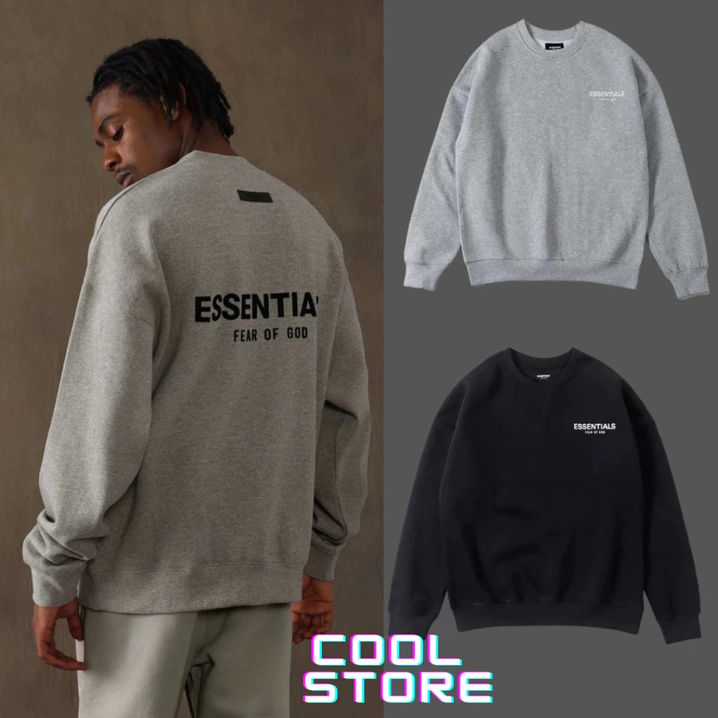 Áo sweater ESSENTIALS cực hot hàng chính hãng , Áo nỉ dài tay chuẩn from nam nữ , tag mác đầy đủ 951 COOL STORE