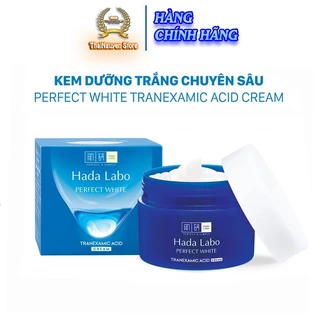 Kem Dưỡng Trắng Da Hada Labo Perfect White Tranexamic Acid Cream 50g - Giúp Dưỡng Da Trắng Mịn Hoàn Hảo