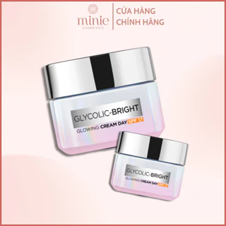 Kem Dưỡng Ban Ngày Mờ Thâm Nám L'Oreal Glycolic Bright Glowing Cream Day