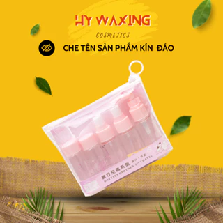 Bộ Chiết Mỹ Phẩm Du Lịch 5 Món Tặng Kèm Túi Zip Tiện Lợi Dễ Dàng Đem Theo HY WAXING 4002