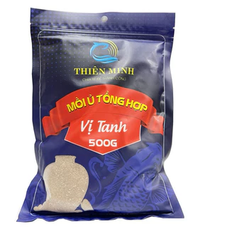 Mồi Câu Cá Ủ Tổng Hợp Vị Tanh Thiên Minh 500g- Thính Dụ Cá, Mồi Câu Siêu Nhạy Hãng Thiên Minh Bảo Fishing