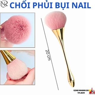 Chổi phủi bụi nail đẹp/Cọ trang điểm , Cán dài cực sang chảnh - Nails Red