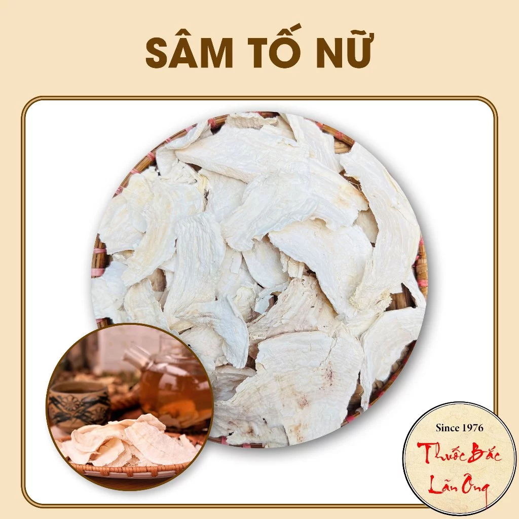 500g Sâm tố nữ khô thái lát, sắn dây củ tròn, tăng cường nội tiết tố nữ - Lãn Ông