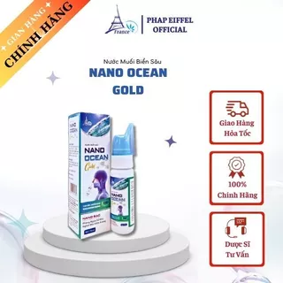 Dung Dịch Nước Muối Biển Sâu Nano Ocean Gold - FranceEiffel Lọ 70ml