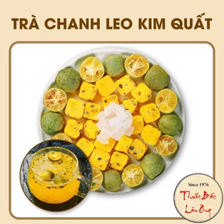 5-10 gói trà chanh leo kim quất,chanh dây sấy khô mix sẵn (Thanh nhiệt, detox, giải khát) - Lãn Ông