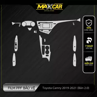 Bộ dán Film PPF Toyota Camry 2019 2023. Chống ố vàng. Làm mờ vết xước cũ, tăng độ bóng. Maxcar