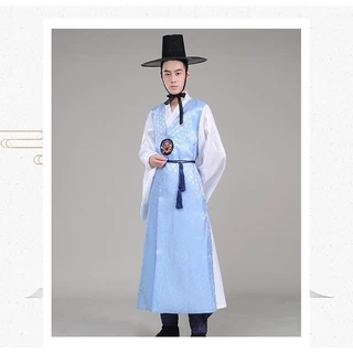 [CÓ SẴN] Trang phục truyền thống hanbok nam Hàn Quốc (dây cột eo xanh)