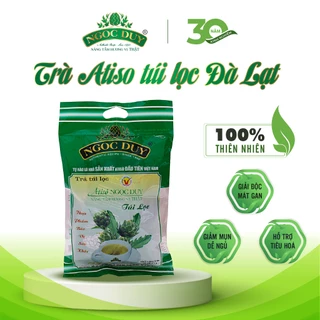 Trà atiso túi lọc Ngọc Duy Đà Lạt loại đặc biệt 100% atiso giải độc gan, ngừa tiểu đường, thanh nhiệt gói 100 túi 200g