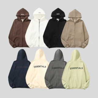 Áo khoác hoodie zip Essentinal chính hãng chất nỉ cao cấp unisex nam nữ basic form rộng oversize local brand Bico_Studio