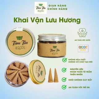 Nụ trầm hương TÂM TÍN cao cấp, Trầm hương Khai Vận Lưu Hương trầm tự nhiên giúp thư giãn hương thơm nhẹ 21 nụ