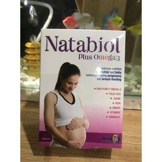 NATAbiol Omega 3 bổ sung DHA cung cấp omega 3 và vi chất cho mẹ và bé giảm ốm  nghén