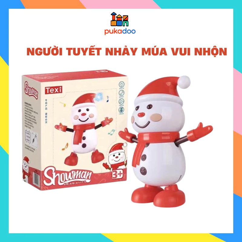 [TẶNG PIN] Đồ Chơi Noel Người Tuyết Nhảy Múa Có Đèn Nhạc Vui Nhộn Cho Bé, Quà Tặng Giáng Sinh Cho Bé Trai Bé Gái.