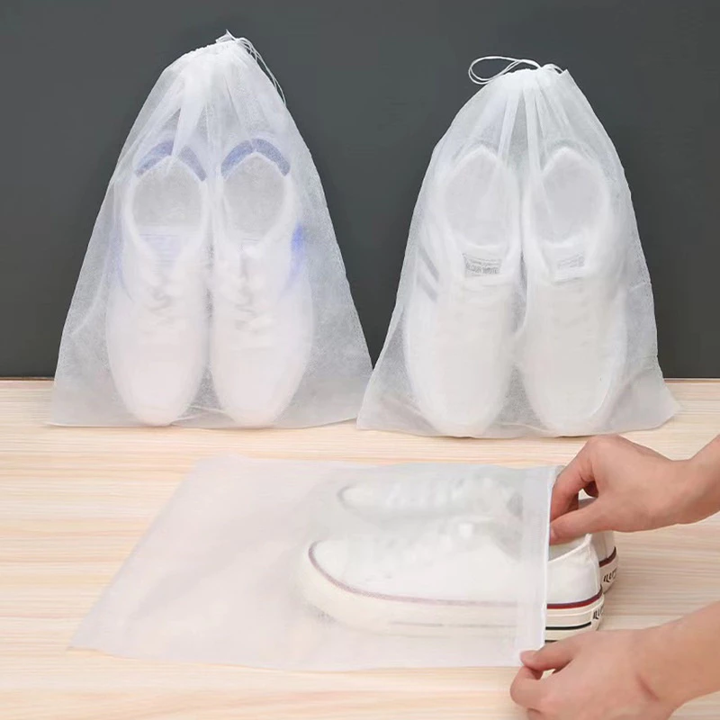 Set 20 Túi đựng giầy dép chất liệu vải không dệt, có dây rút - chống bụi bẩn