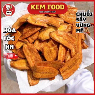 500G Chuối Sấy Mè Gừng Giòn Tan Siêu Ngon