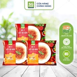 Combo 3 gói Mỳ Ý xốt bò bằm Sài Gòn Food 250g