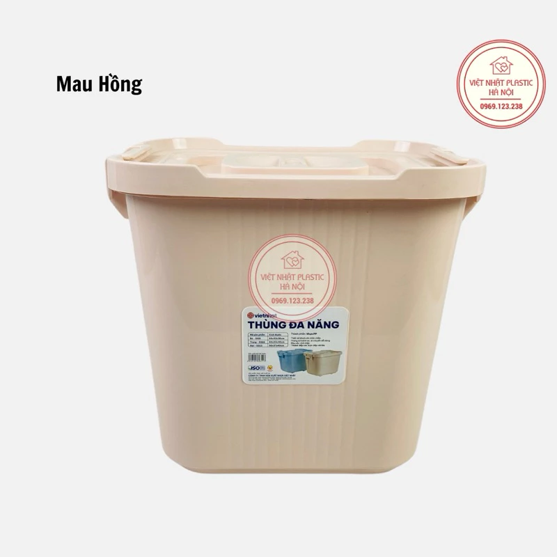 Thùng nhựa đựng đồ chơi có bánh xe Việt Nhật 5321