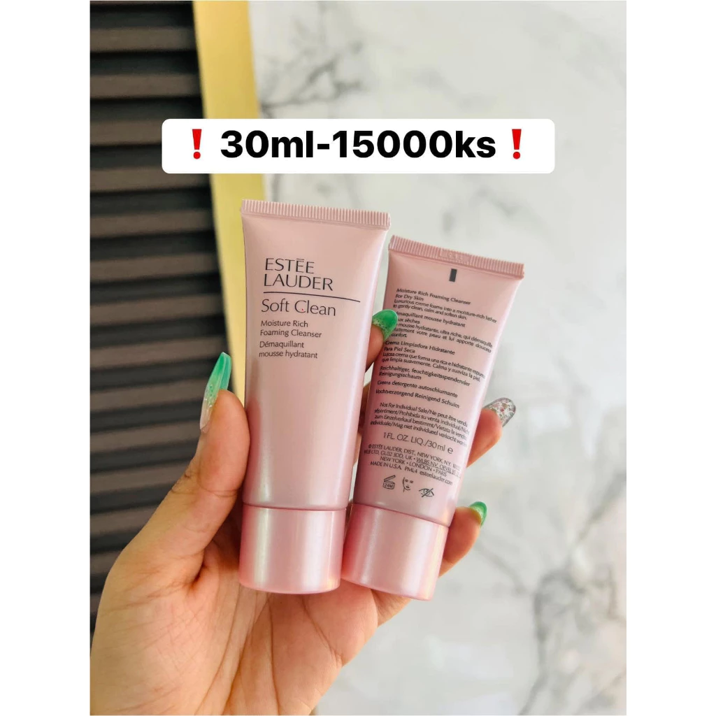 Sữa Rửa Mặt Estee Lauder Soft Clean Moisture Rich Foaming Cleanser 30ml