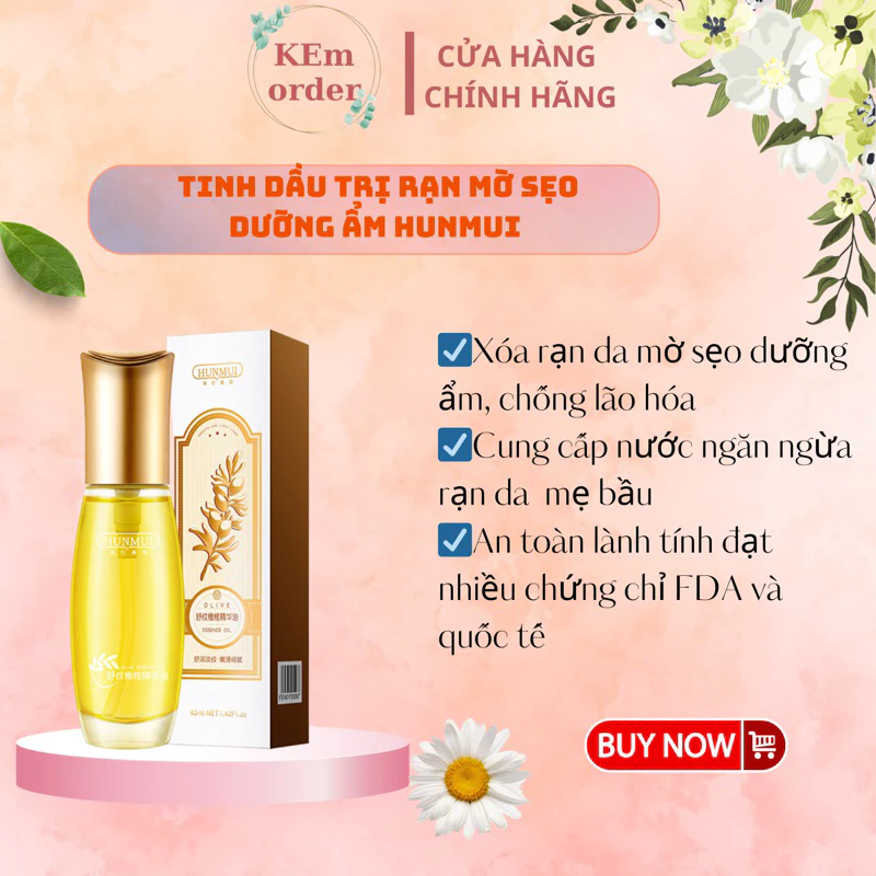 Serum Tinh Chất mờ rạn mờ sẹo dưỡng ẩm chống lão hóa Hunmui Chính Hãng