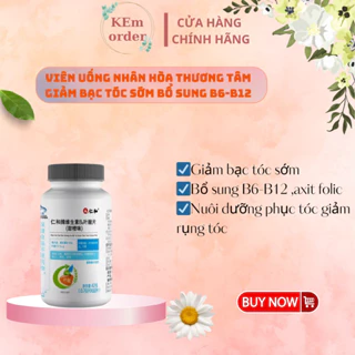 Viên Uống Hỗ Trợ Giảm Bạc Tóc Sớm Đen Tóc Bổ Sung B6_B12