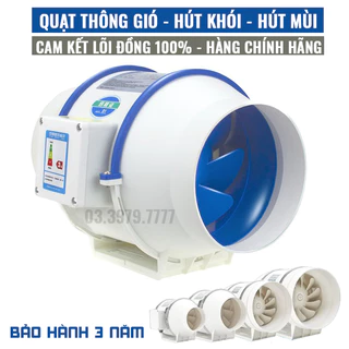 Quạt thông gió hút mùi lõi đồng chính hãng - Hút công nghiệp công suất lớn