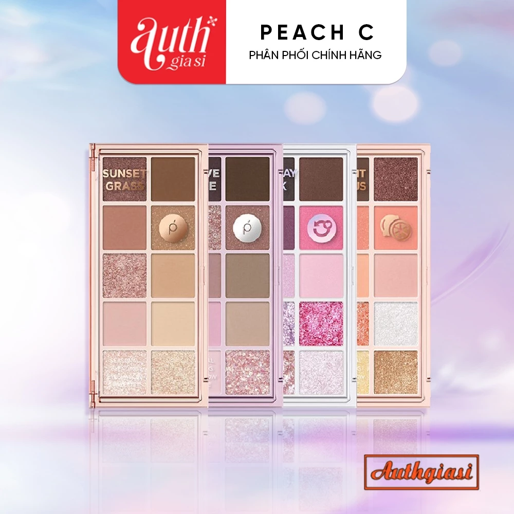 (Đủ 4 Màu HOT) Bảng phấn mắt PEACH C Seasonal Blending Eyeshadow Palette 10 ô