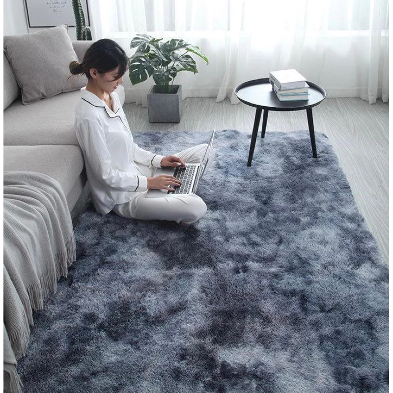 Thảm lông loang trải sàn trang trí siêu dày trang trí phòng khách phòng ngủ - Kim Huệ X17