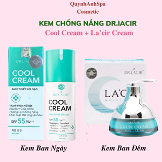 Kem chống nắng Cool Cream + Kem Dưỡng Trắng Da Ban Đêm La'cir Cream, Dưỡng trắng da, dưỡng ẩm mờ nám