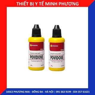 Dung dịch sát khuẩn ngoài da Povidon Iod 10% 125ml (nắp đen)