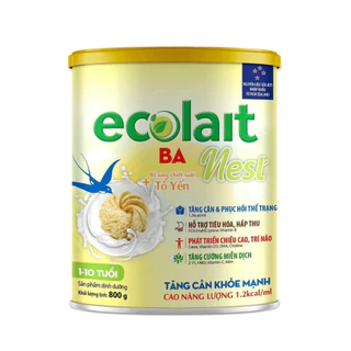 Sữa bột Ecolait Nest BA - Tăng cân khoa học 800g