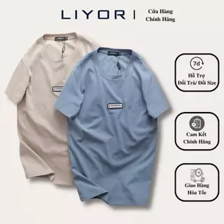 Áo Thun Nam Cổ Tròn LIYOR Áo Phông Nam thun cotton cát co giãn 4 chiều may logo cao su thời trang ACT4071