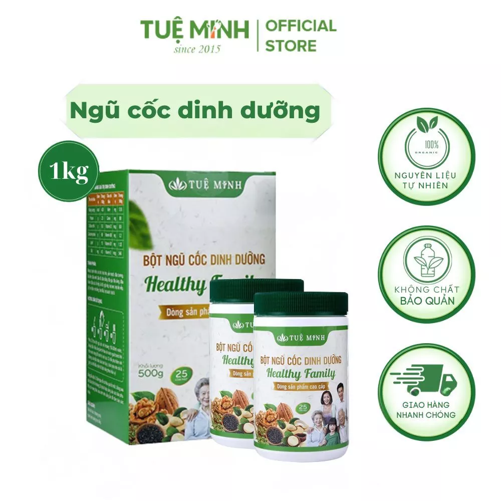 Bột ngũ cốc dinh dưỡng Tuệ Minh 25 loại hạt từ thiên nhiên 2 hộp