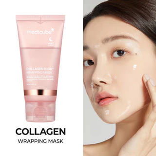 [ tặng cọ khi mua 2 mask colllagen ]Mặt Nạ Ngủ Medicube Collagen Night Wrapping Cream 75ml