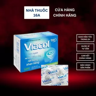 VIÊN KẸO NGẬM VIACOL - HỖ TRỢ GIẢM HO, KHAN TIẾNG, ĐAU HỌNG - HỘP 5 VỈ X 4 VIÊN