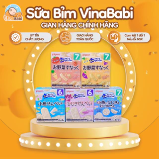 Bánh Ăn Dặm Pigeon 💥 CHÍNH HÃNG 💥 Bánh Pigeon Nội Địa Nhật Bản Đủ Vị  Cho Bé Từ 6m