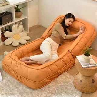 Ghế sofa lười biếng có thể ngủ nằm trên ban công phòng ngủ đơn, phòng có tatami, đọc thoải mái, gấp giường sofa