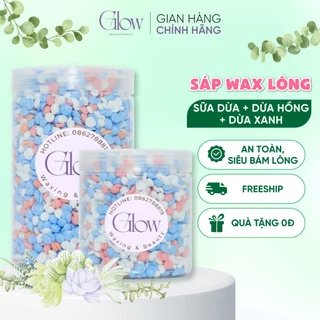 Sáp Wax Lông Mix Dòng Premium Galaxy Siêu Bám Lông GLOWWAXING Tặng Que Phết CHE TÊN SẢN PHẨM