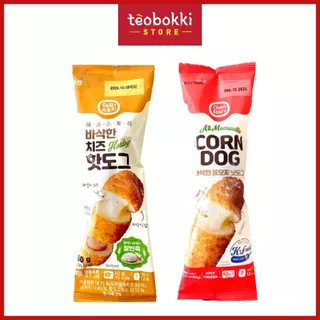 [SHIP HCM] Hotdog xúc xích phô mai mozzarella, corndog phô mai Wooyang 80g