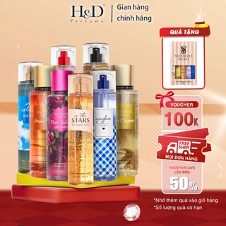 Xịt thơm toàn thân body mist Victoria's Secret, Bath And Body Works hương nước hoa lưu hương lâu   5ML