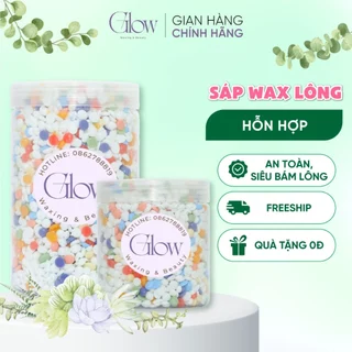 Sáp Wax Lông Mix Túi Hỗn Hợp Nhiều Loại Sáp Cao Cấp Siêu Bám Lông, Wax Bikini GLOWWAXING CHE TÊN SẢN PHẨM