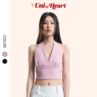 Áo yếm croptop buộc dây Linda Top AY001 bo chun đằng sau, thiết kế hở lưng, kiểu dáng hiện đại - Uni By Heart