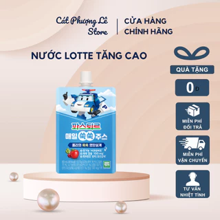 Nước Dinh Dưỡng LOTTE TĂNG CAO - Hỗ Trợ Phát Triển Chiều Cao, Giảm Tình Trạng Thiếu Máu Thiếu Sắt Ở Trẻ Nhỏ